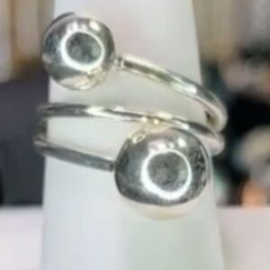 925 silver size 8Elegant Silver Double Ball Ring